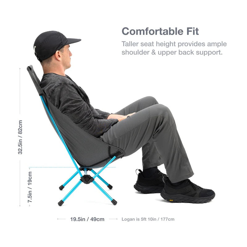 Helinox Chair Zero High Back ブラック Helinox Chair Zero High-Back | Free Shipping & 5 Year Warranty